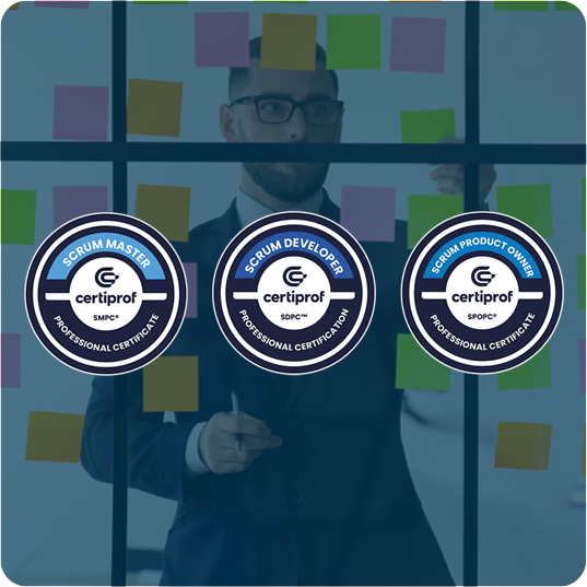 Programa Scrum 360, Triple Certificación CertiProf: Scrum Master Professional Certificate-SMPC®, Scrum Developer Professional Certificate -SDPC™ y Scrum Product Owner Professional Certificate – SPOPC™ (CertiProf) (En Vivo)