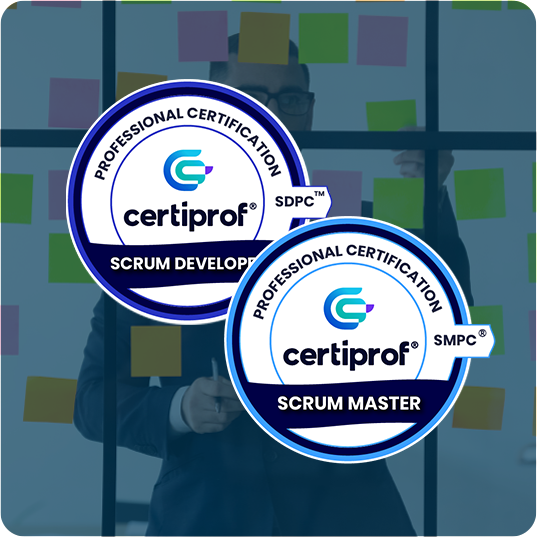 Programa Scrum 360, Doble Certificación CertiProf: Scrum Master Professional Certificate-SMPC® y Scrum Developer Professional Certificate -SDPC™ (CertiProf) (En Vivo)