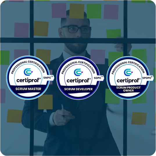 Programa Scrum 360, Triple Certificación CertiProf: Scrum Master Professional Certificate-SMPC®, Scrum Developer Professional Certificate -SDPC™ y Scrum Product Owner Professional Certificate – SPOPC™ (CertiProf) (En Vivo)