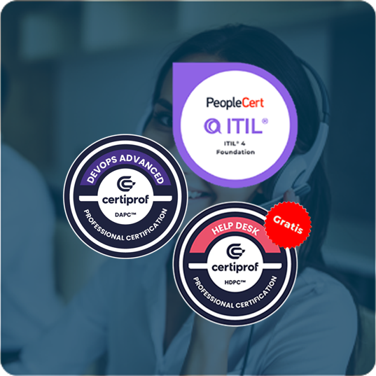 ECO Pack: ITIL® 4 Foundation (e - learning) + DevOps Advanced (e - learning) + Help Desk (E - learning) - soylidernet